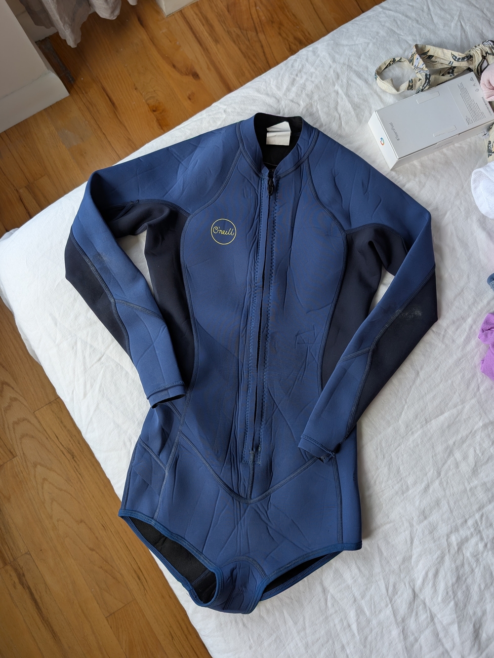 O'Neill Women’s Navy Front-Zip Wetsuit Surf Suit
